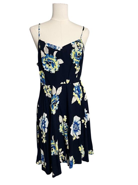 Old Navy Dresses & Skirts - Old Navy Sundress Womens Large Blue Floral Smocked Fit & Flare Summer Casual